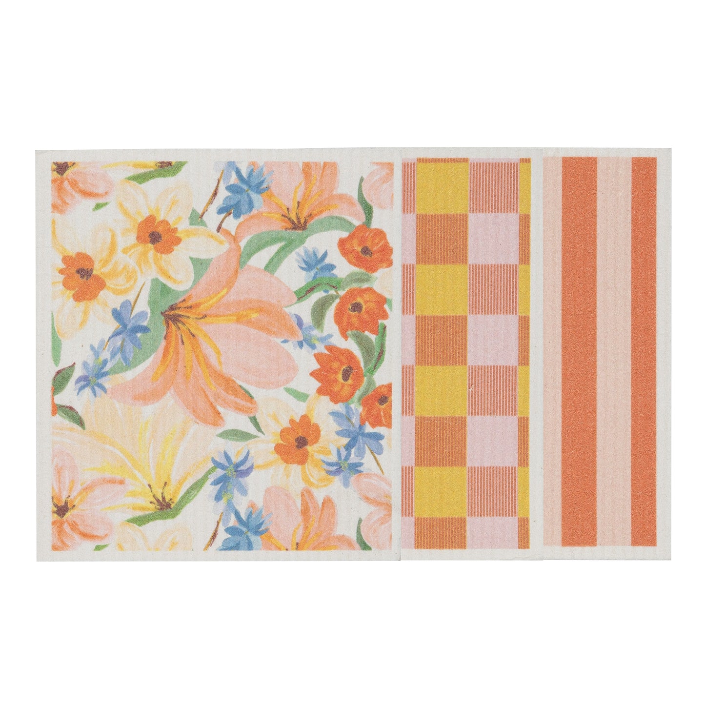 Eco Floral 3pk Cleaning Cloths