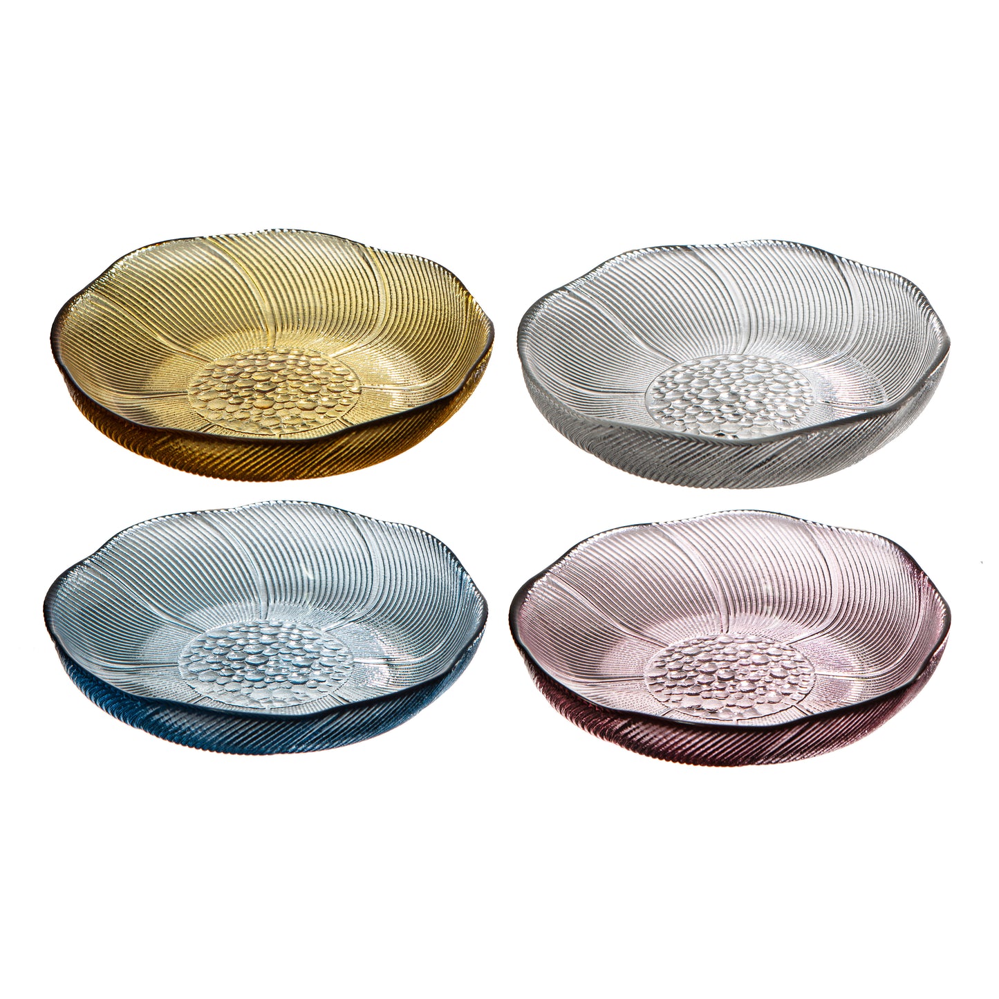 Blossom 4pk Glass Plate