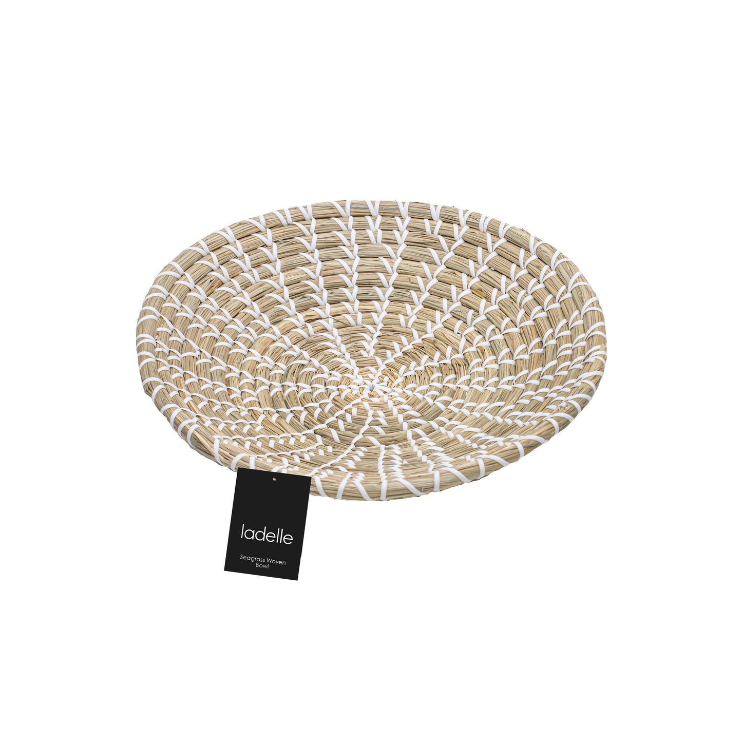 Seagrass Woven White Bowl