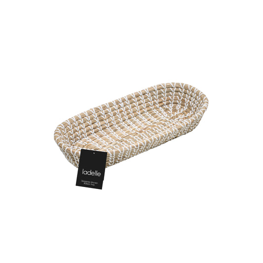 Seagrass Woven White Bakers Tray