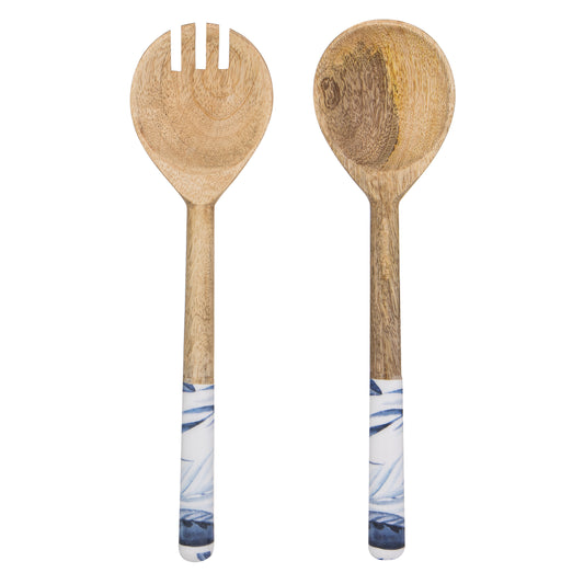 Blue Lagoon Mango Wood Salad Servers